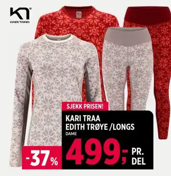 Sport 1 KARI TRAA EDITH TRØYE/LONGS tilbud