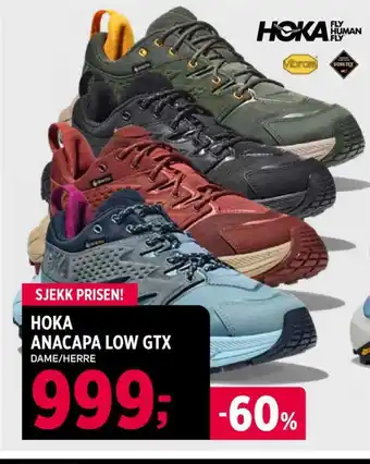 Sport 1 HOKA ANACAPA LOW GTX DAME/HERRE tilbud