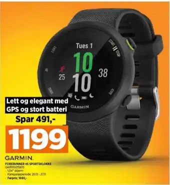 POWER Garmin sportsklokke tilbud