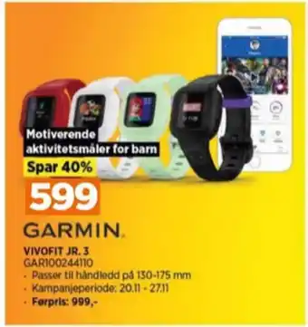 POWER Garmin smartwatch tilbud