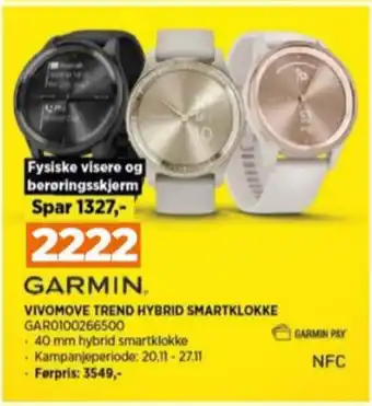 POWER Garmin smartwatch tilbud