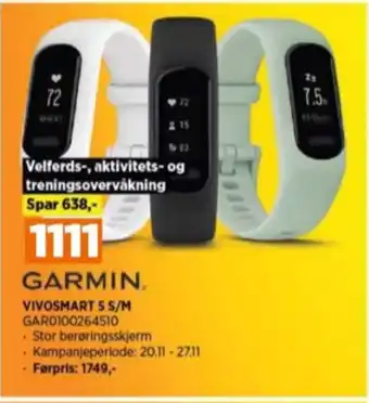 POWER Garmin sportsklokke tilbud