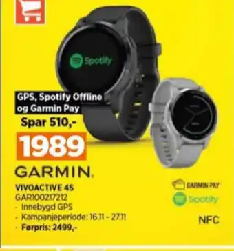 POWER Garmin smartwatch tilbud