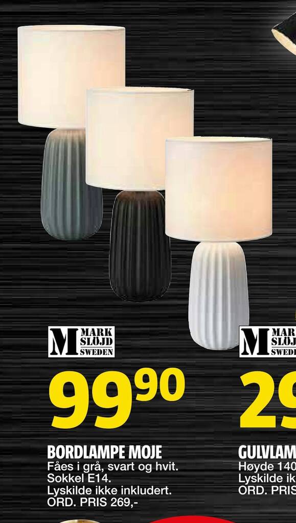 Bauhaus Bordlampe moje tilbud