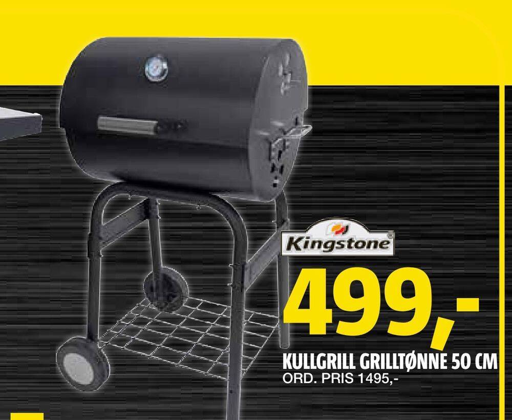 Bauhaus Kullgrill grilltønne 50 cm tilbud