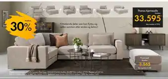 Fagmøbler Thanos hjørnesofa tilbud