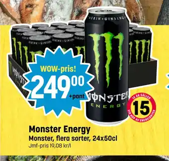 Eurocash Monster energy tilbud