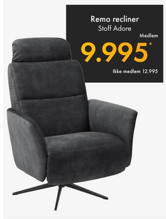 Fagmøbler Remo recliner tilbud
