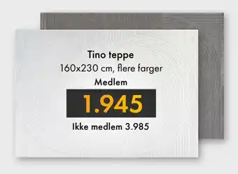 Fagmøbler Tino teppe tilbud