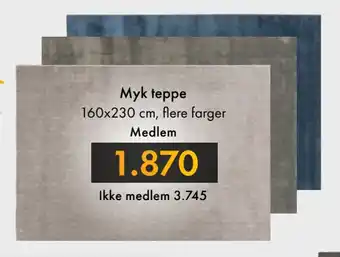 Fagmøbler Myk teppe tilbud
