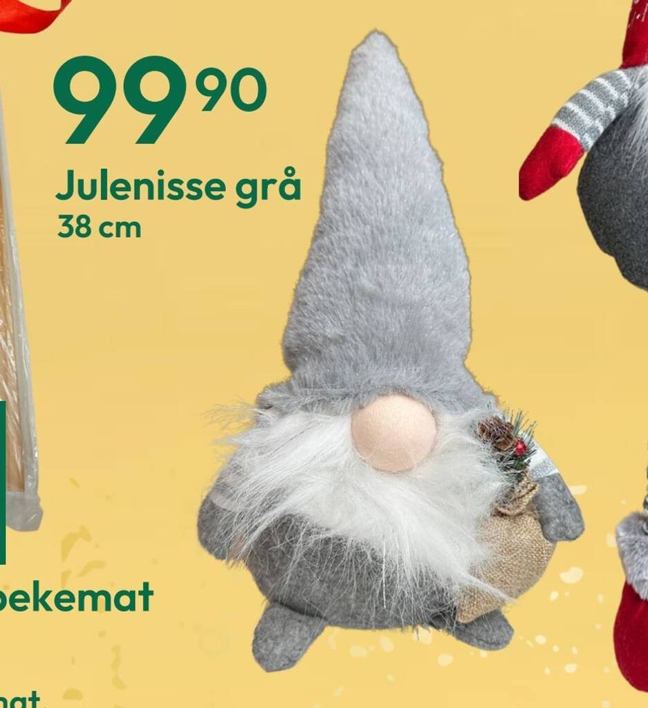 Gigaboks Julenisse grå tilbud