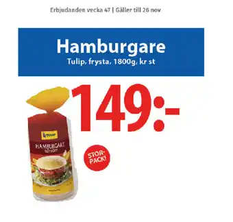 MaxiMat Charlottenberg Hamburgare Tulip tilbud