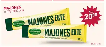 Holdbart Majones tilbud