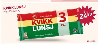 Holdbart Kvikk lunsj tilbud