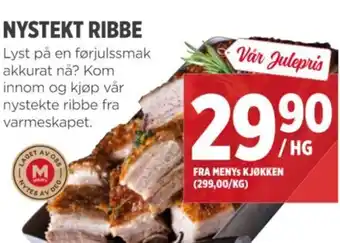 Meny NYSTEKT RIBBE tilbud