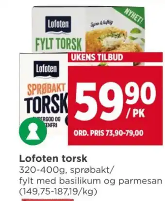 Meny Lofoten torsk tilbud
