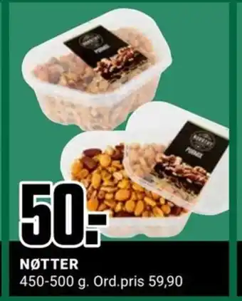 Europris NØTTER 450-500 g tilbud