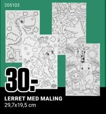 Europris LERRET MED MALING tilbud