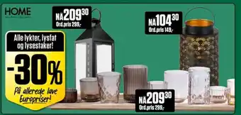 Europris Alle lykter, lysfat og lysestaker tilbud