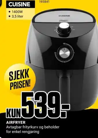 Europris AIRFRYER tilbud