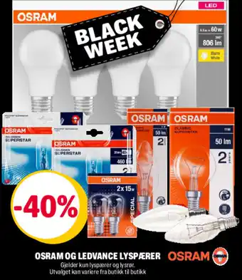 Coop Extra OSRAM OG LEDVANCE LYSPÆRER OSRAM tilbud
