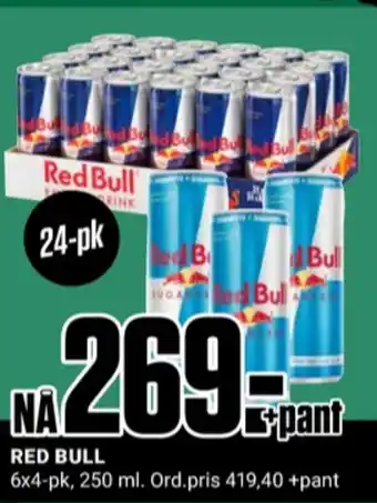 Europris Red bull energidrikk tilbud