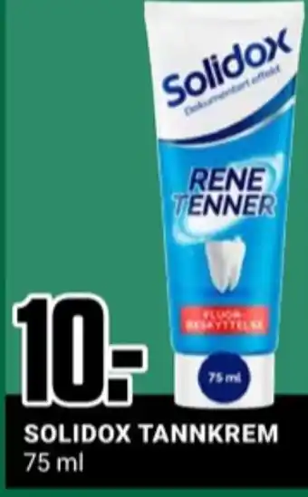 Europris Solidox tannkrem tilbud