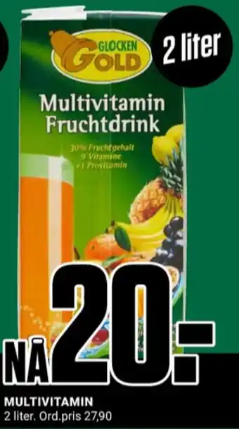Europris Glocken gold multivitaminjuice tilbud