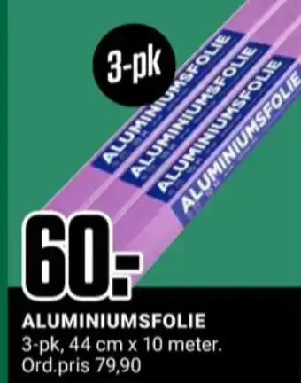 Europris Quick aluminiumsfolie tilbud
