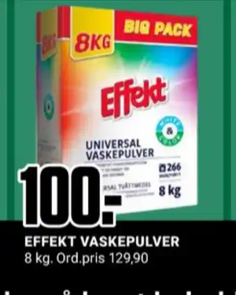 Europris Effekt vaskepulver tilbud