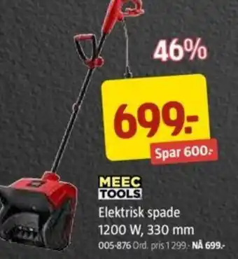 Jula MEEC TOOLS Elektrisk spade tilbud