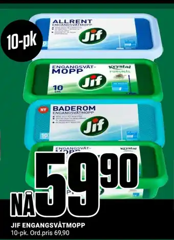 Europris Jif engangsvåtmopp tilbud