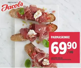 Jacobs Parmaskinke tilbud