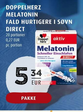 Scandinavian Park Doppelherz melatonin fald hurtigere i søvn direct tilbud
