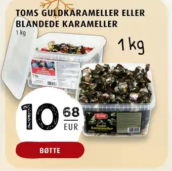 Scandinavian Park Toms guldkarameller eller blandede karameller tilbud