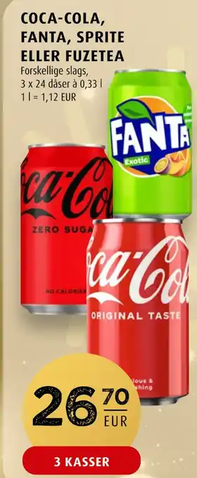 Scandinavian Park Coca-cola, fanta, sprite eller fuzetea tilbud