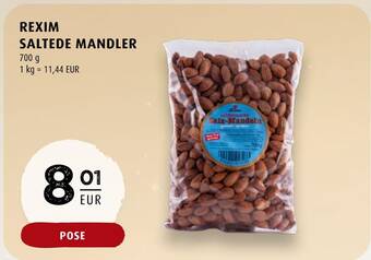 Scandinavian Park Rexim saltede mandler tilbud