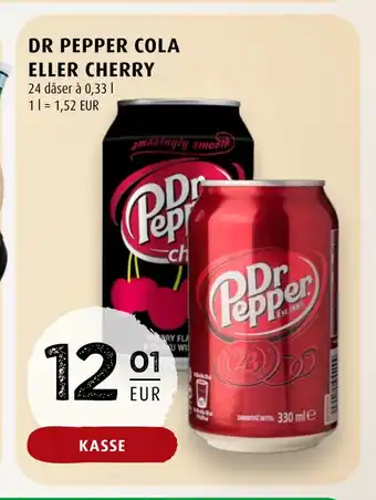 Scandinavian Park Dr. pepper cola eller cherry tilbud