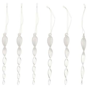 IKEA Vinterfint hengende dekorasjon, istappformet klart glass, 16 cm tilbud