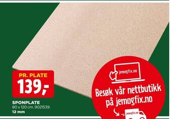 jem & fix Sponplate tilbud