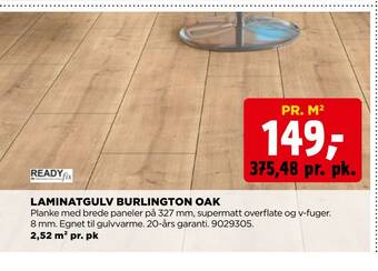 jem & fix Laminatgulv burlington oak tilbud