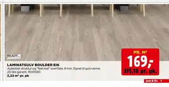 jem & fix Laminatgulv boulder eik tilbud