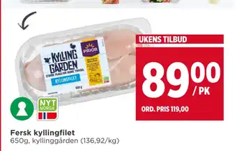 Meny Fersk kyllingfilet tilbud