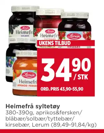 Meny Heimefrå syltetøy tilbud
