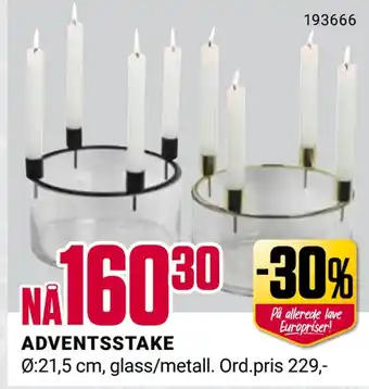 Europris Adventsstake tilbud