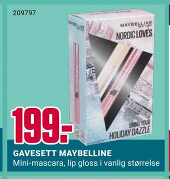 Europris Gavesett maybelline tilbud