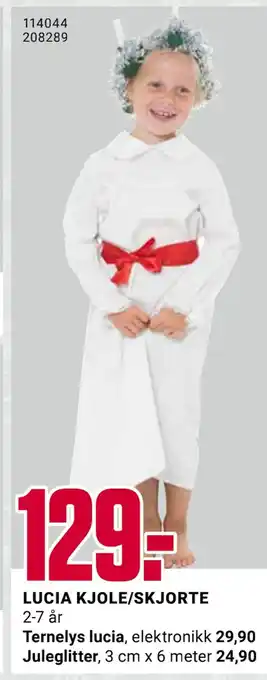 Europris Lucia kjole/skjorte tilbud