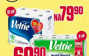 Europris Veltie papir tilbud