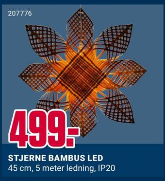 Europris Stjerne bambus led tilbud