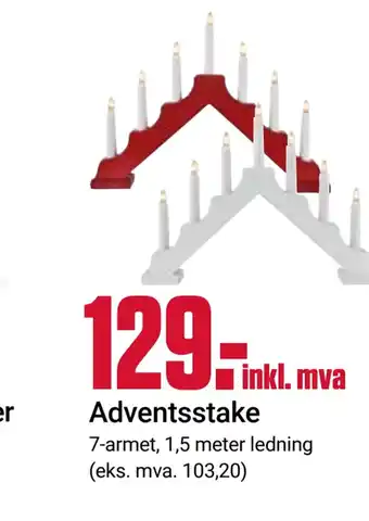 Europris Adventsstake tilbud